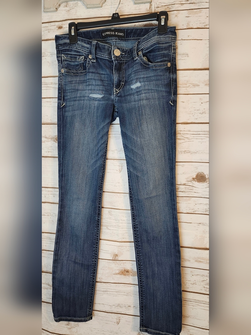 Express Women’s Skinny Jeans - Medium Blue Wash Size 4R